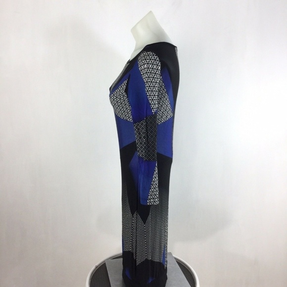 Bcbgmaxazria Dawson LongSleeve Graphic Shift Dress - Picture 3 of 7